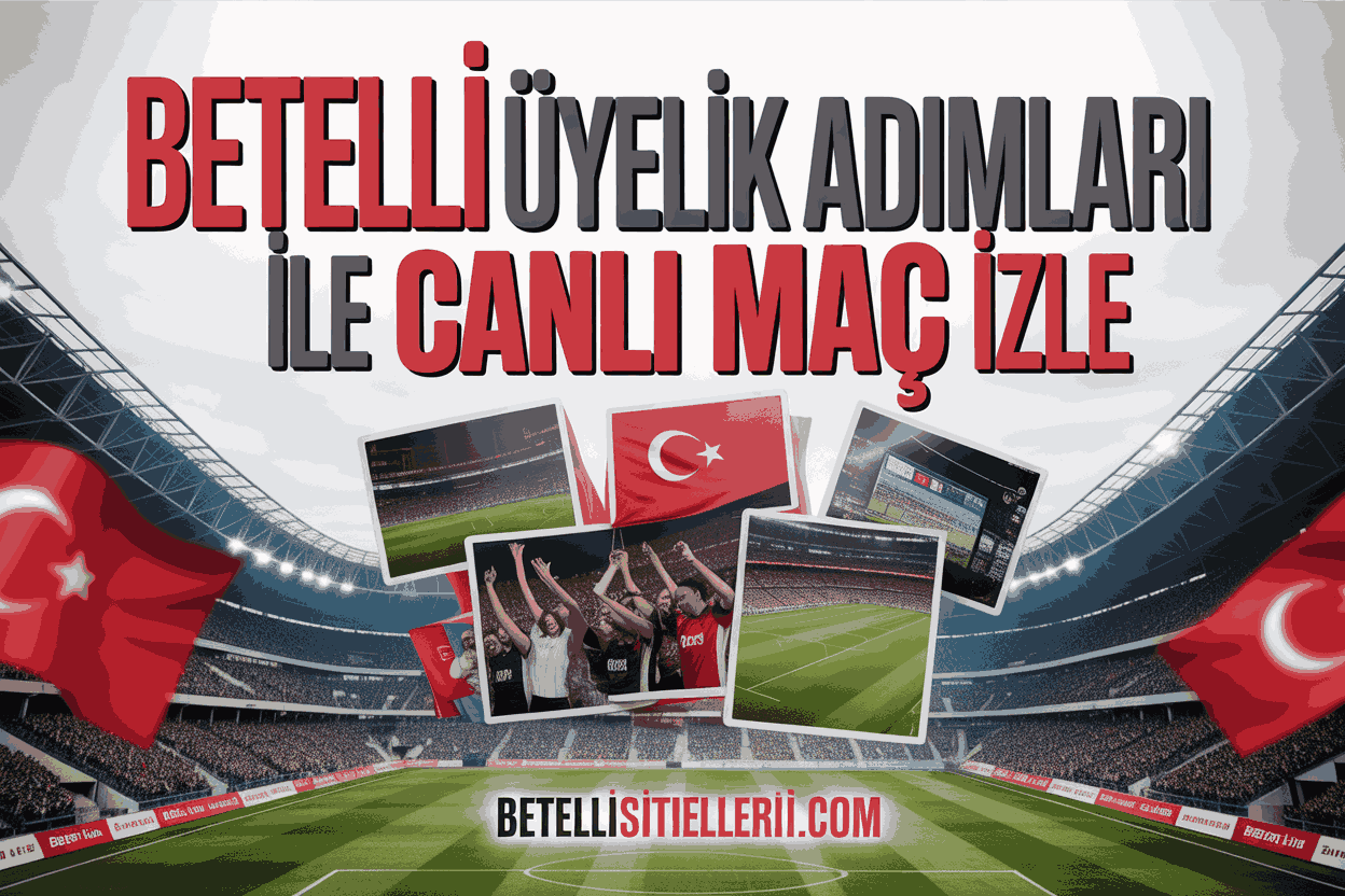 Betelli Üyelik Adımları ile Canlı Maç İzle